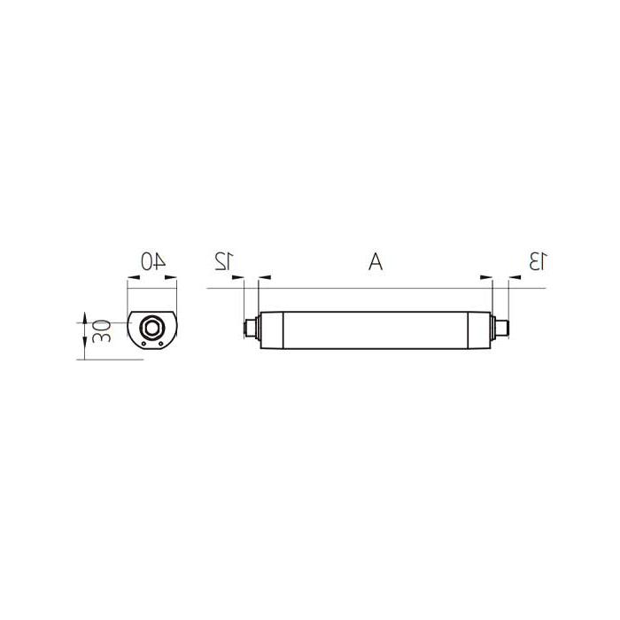 功率10.5W, size A= 365 mm x 40 mm, MLAL-27-SWN, A40051